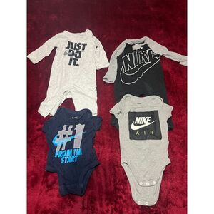 Nike bundle size 3 months 2 jumpsuits and 2 onesies